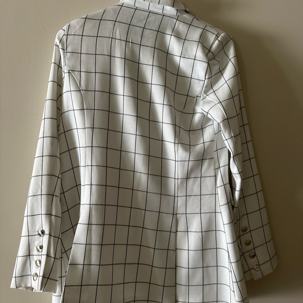 Chriselle X J.o.a. Plaid Blazer Size S L43511. Met Gala inspired!! - Picture 3 of 7